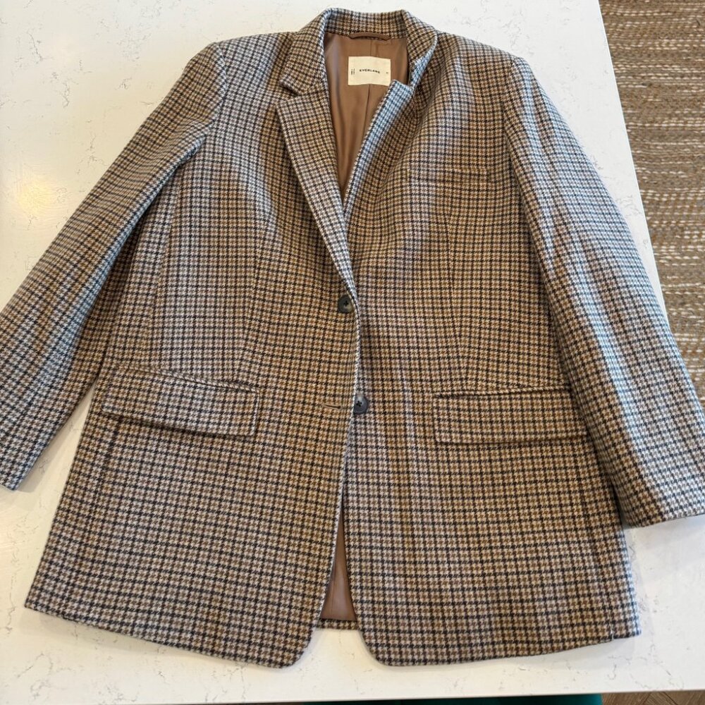 EVERLANE - The Oversized Houndstooth Blazer in Wool ❤️